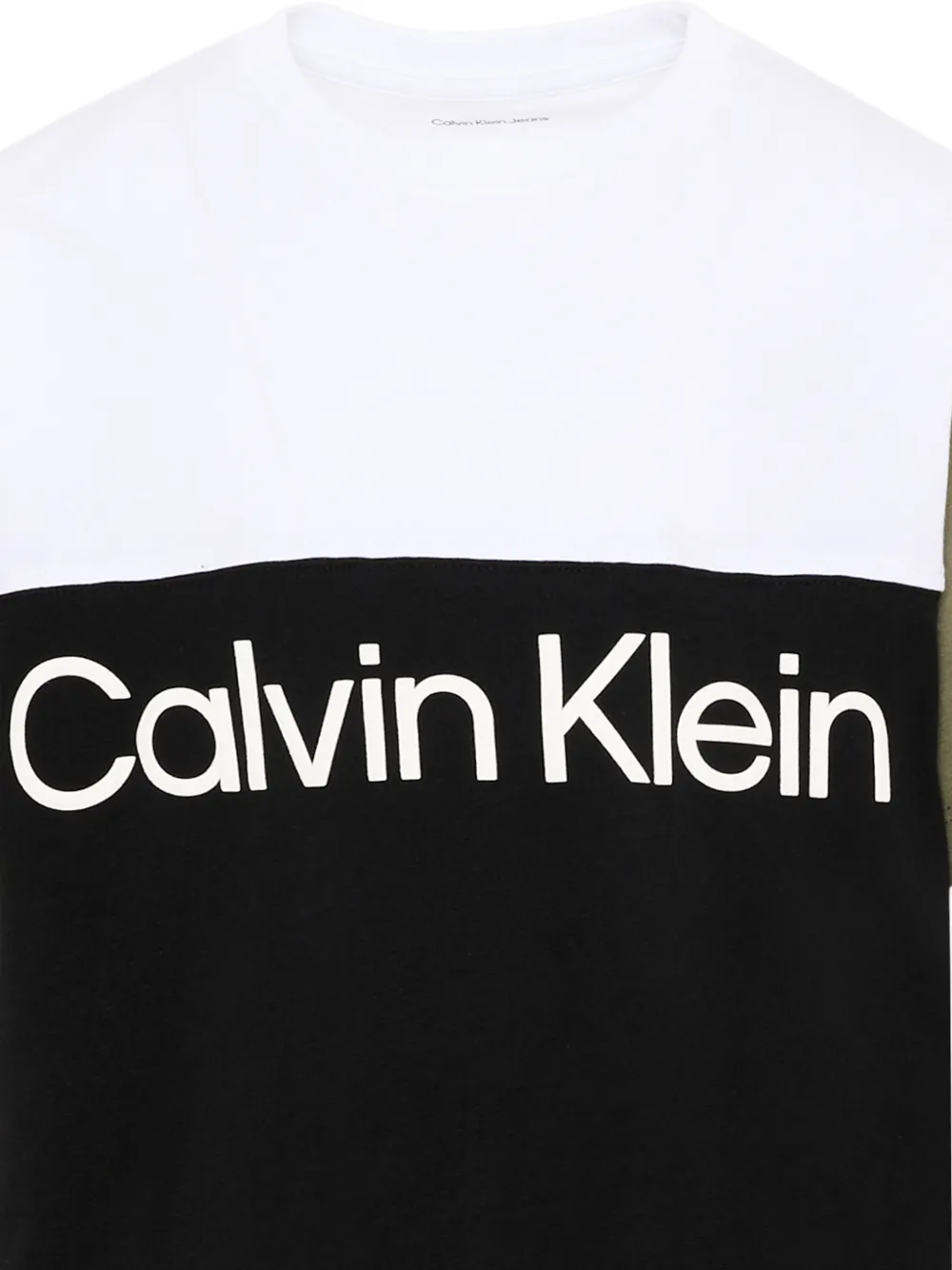  Calvin Klein Kids Colourblock T-shirt - Black 