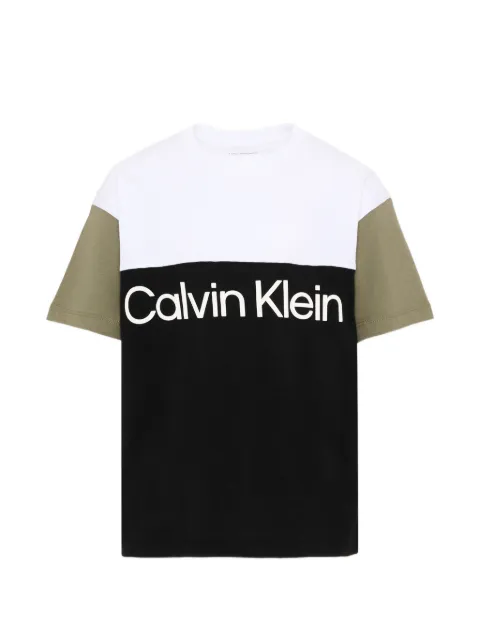 Calvin Klein Kids playera con diseño color block