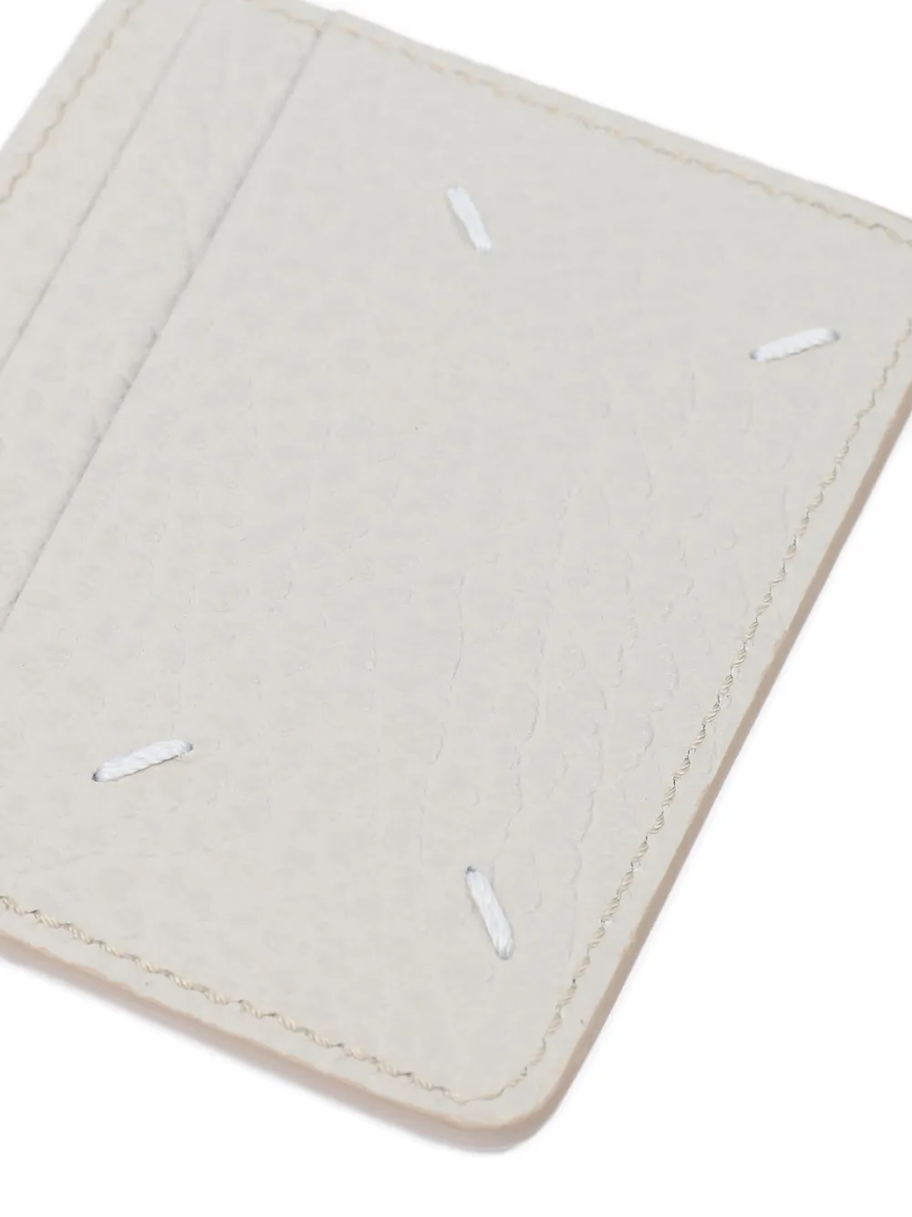  Maison Margiela Leather Card Holder - Neutrals 