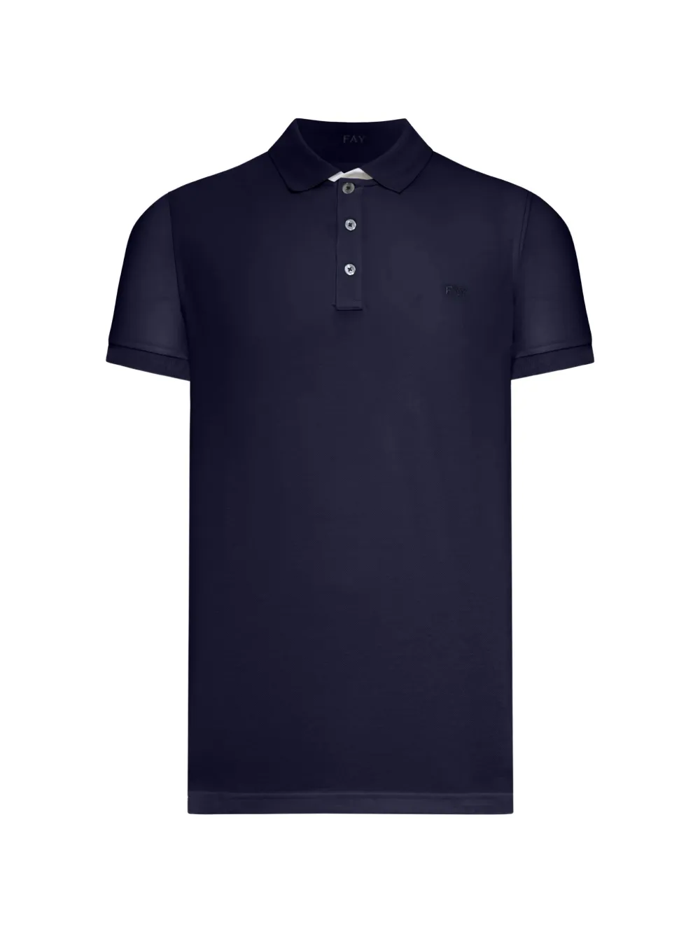 Fay logo-embroidered polo shirt - Blu