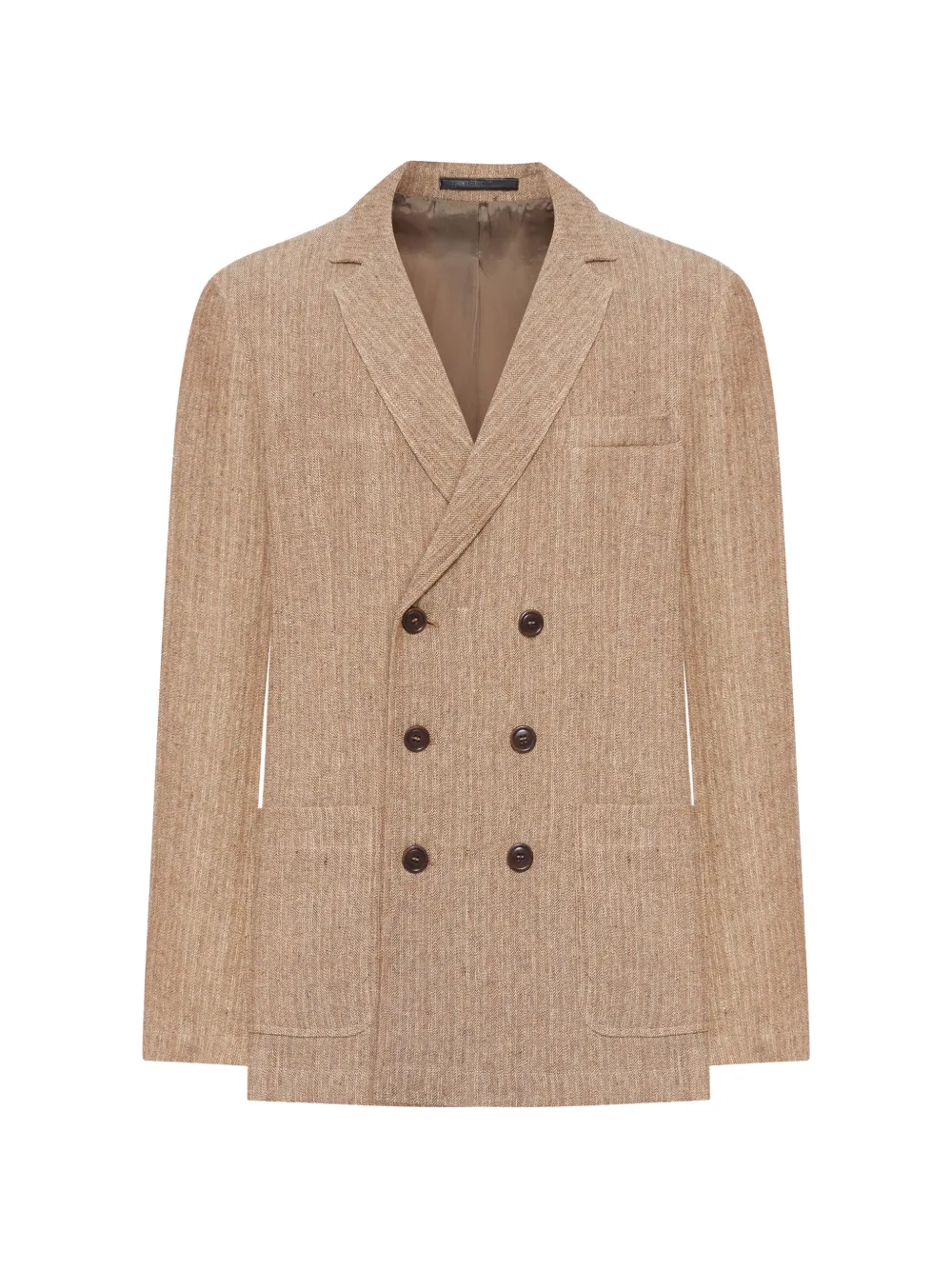 Giorgio Armani double-breasted linen jacket - Toni neutri