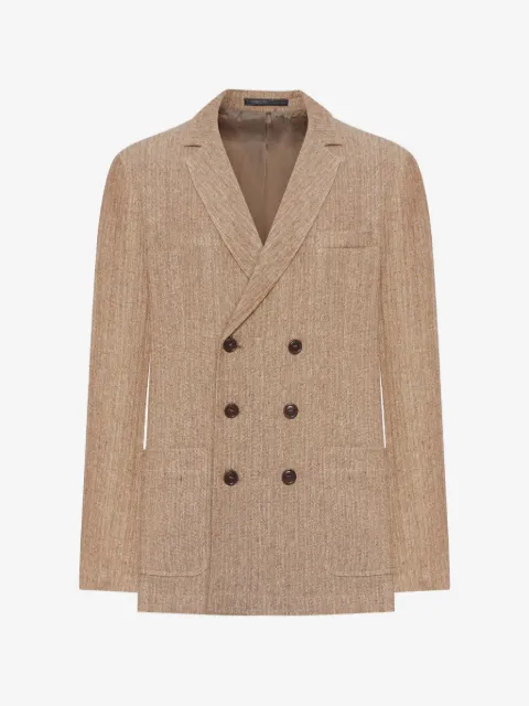 Giorgio Armani double-breasted linen jacket