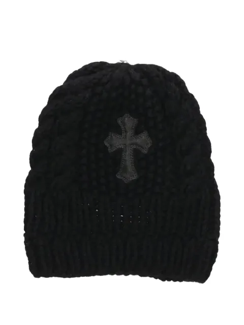 Chrome Hearts cross patch beanie