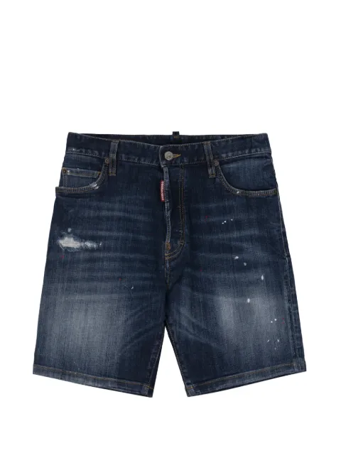 DSQUARED2 paint-splatter distressed shorts