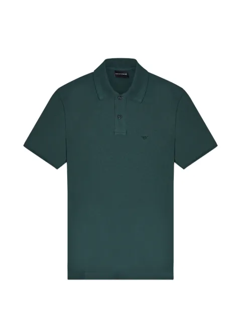 Emporio Armani logo-embroidered polo shirt