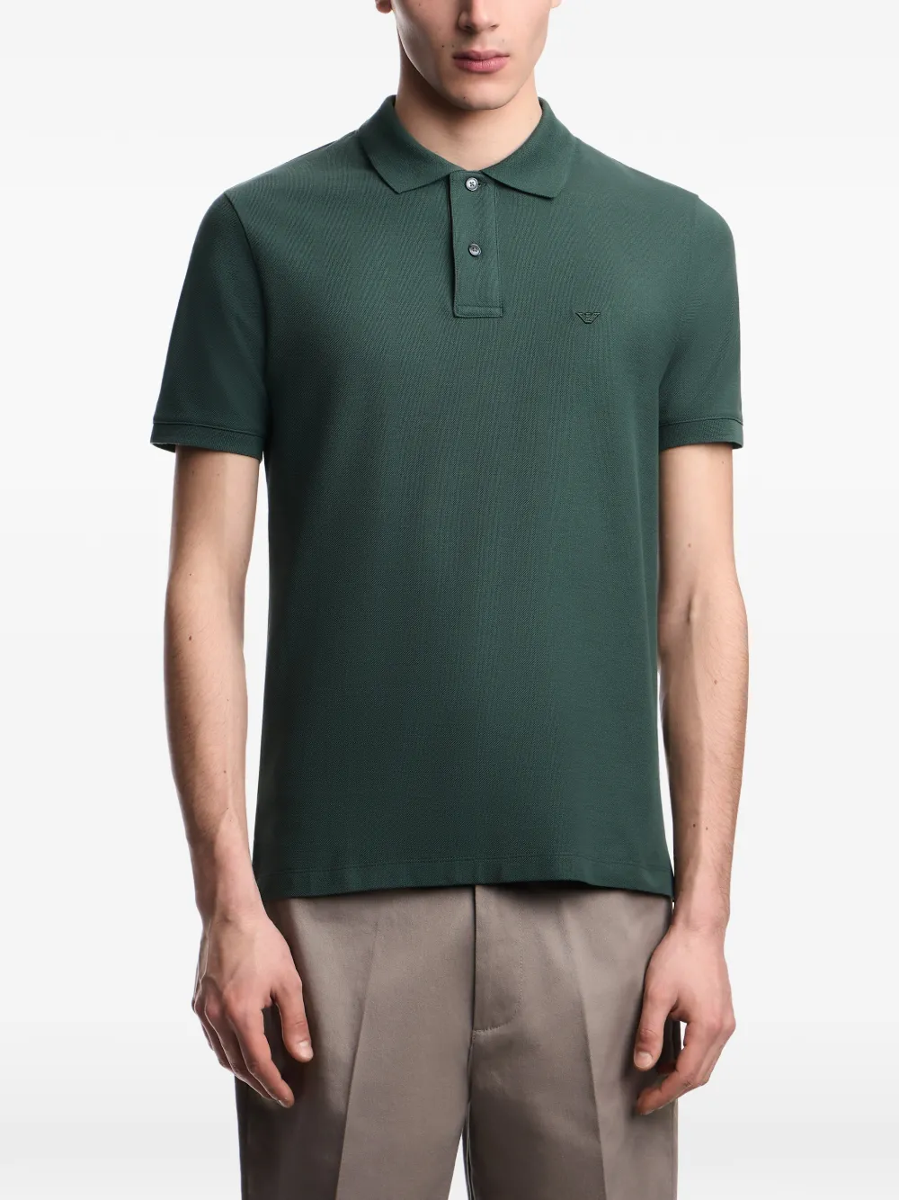 Emporio Armani Poloshirt met geborduurd logo Groen