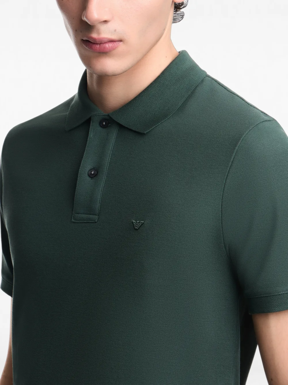 Emporio Armani Poloshirt met geborduurd logo Groen