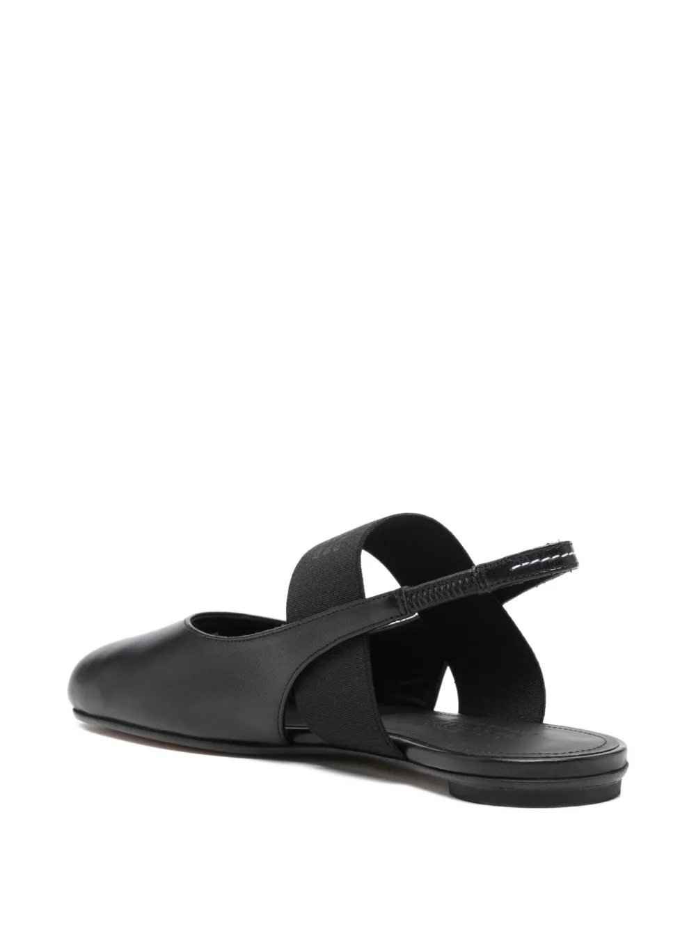 MM6 Maison Margiela Slingback sandalen met gespleten neus Zwart