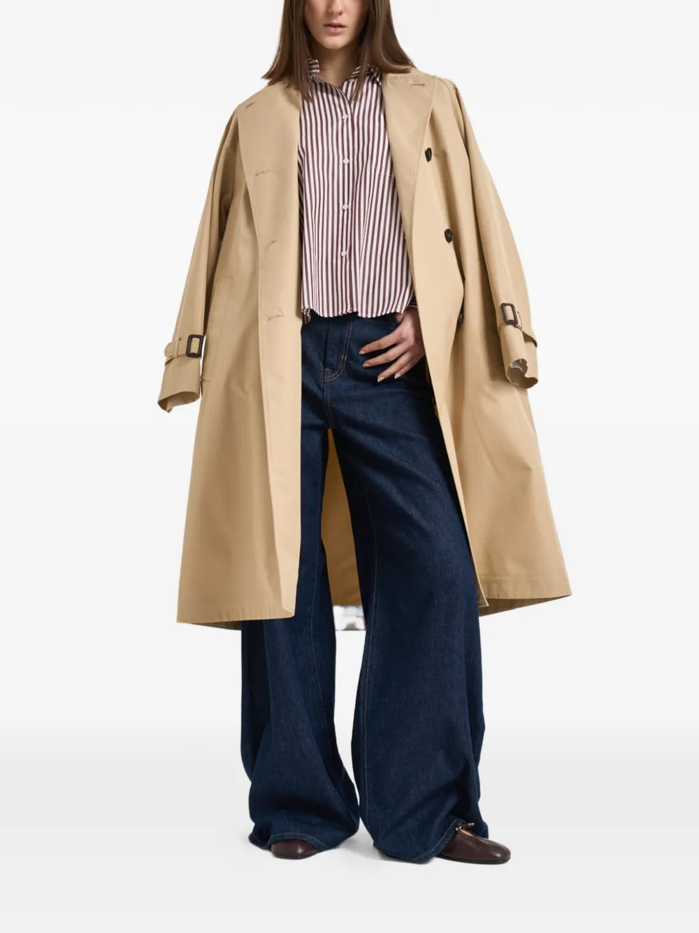  Weekend Max Mara Buttoned Coat - Neutrals 