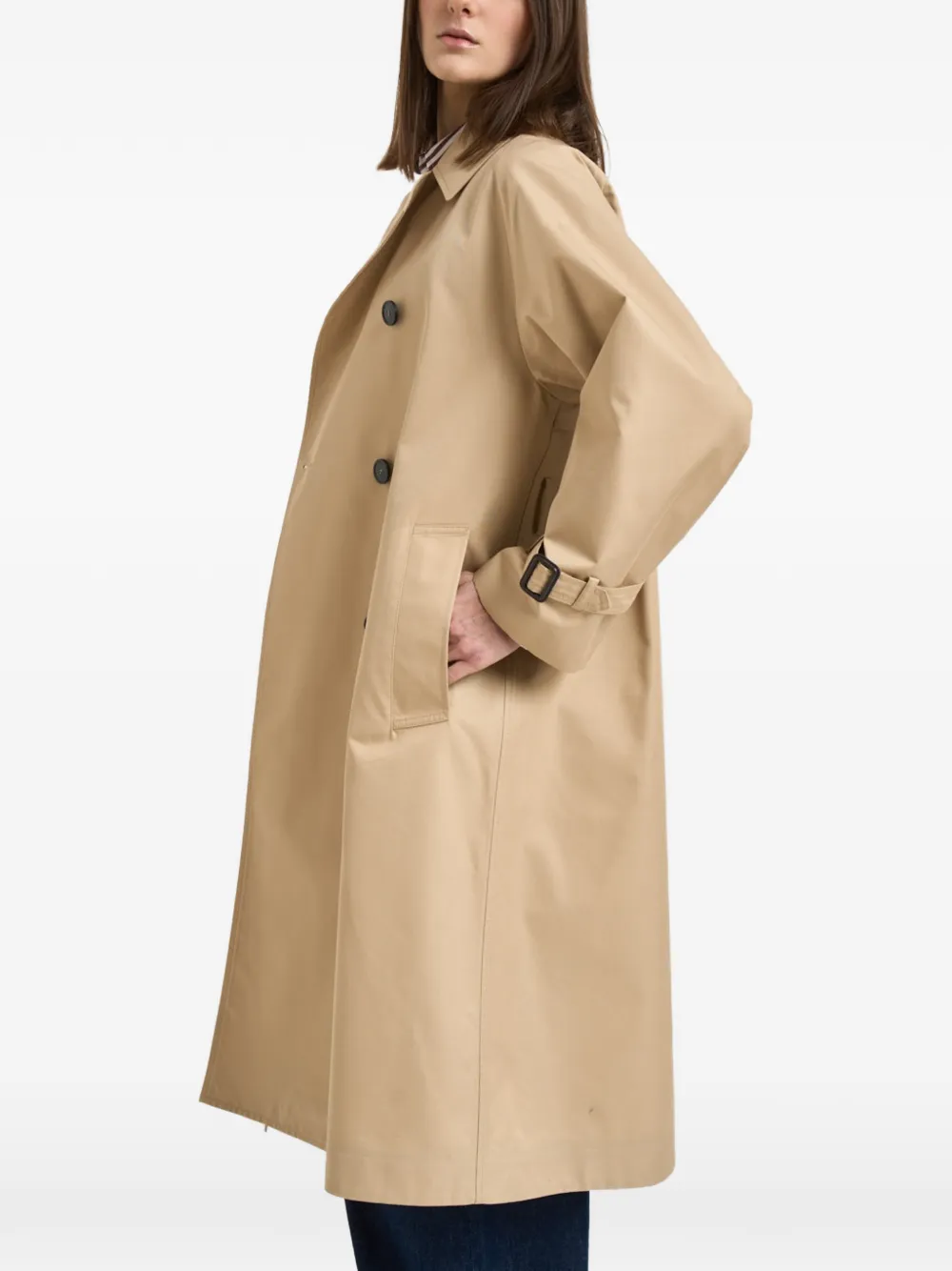  Weekend Max Mara Buttoned Coat - Neutrals 