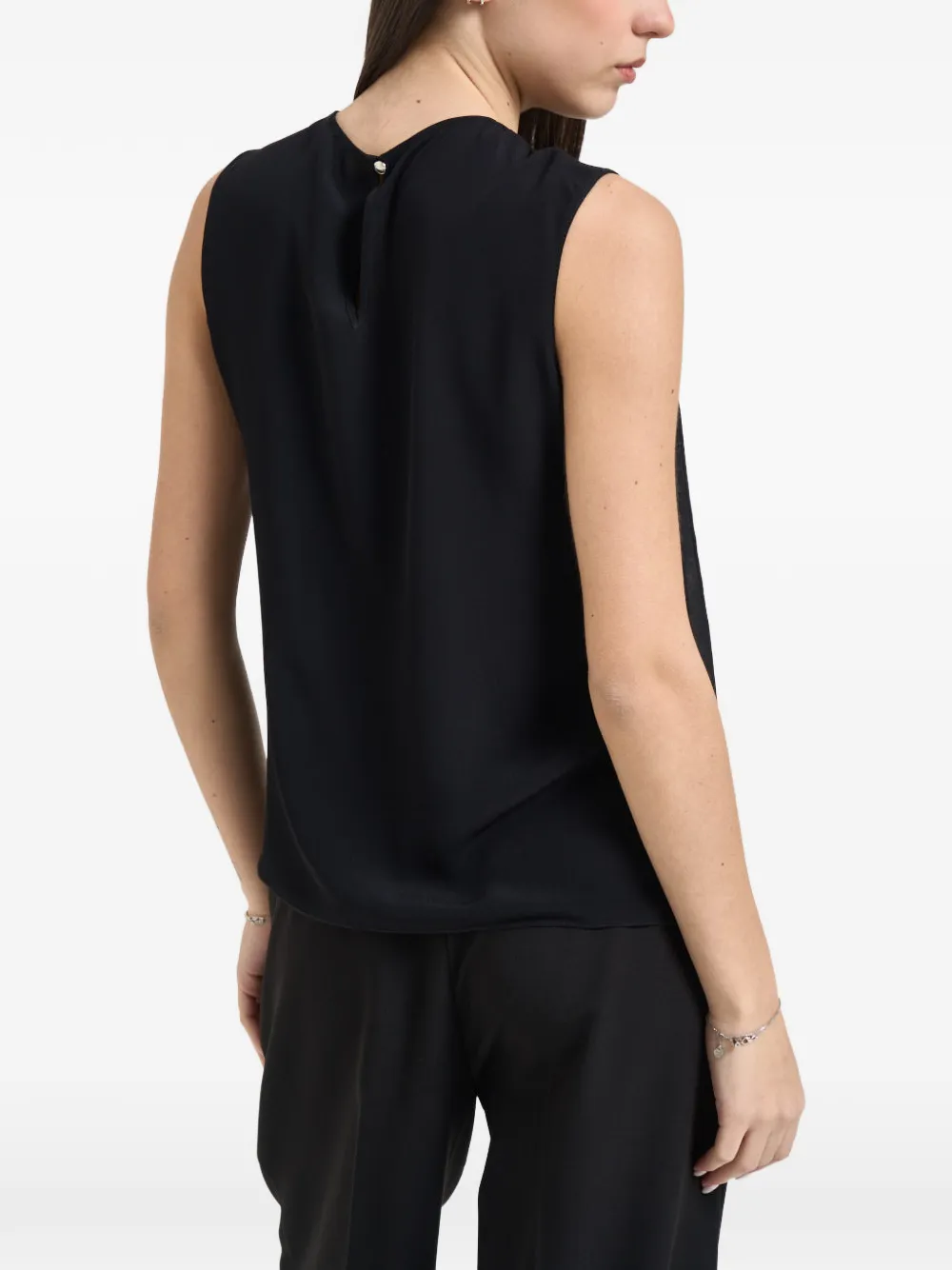  Patrizia Pepe Knot Shirt - Black 