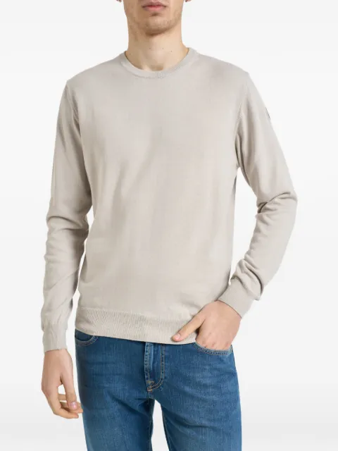 Colmar patch crew-neck sweater