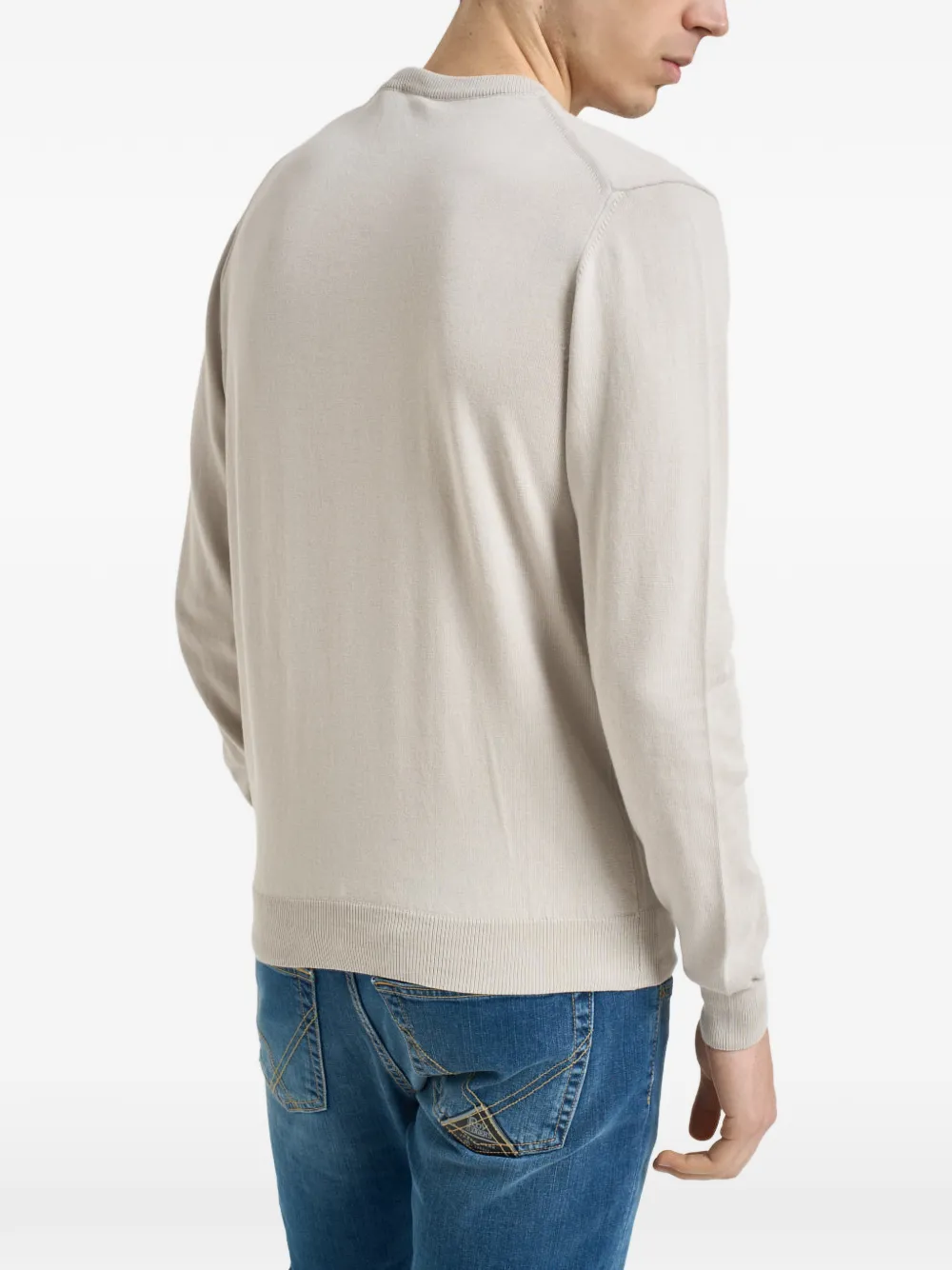  Colmar Patch Crew-neck Sweater - Neutrals 