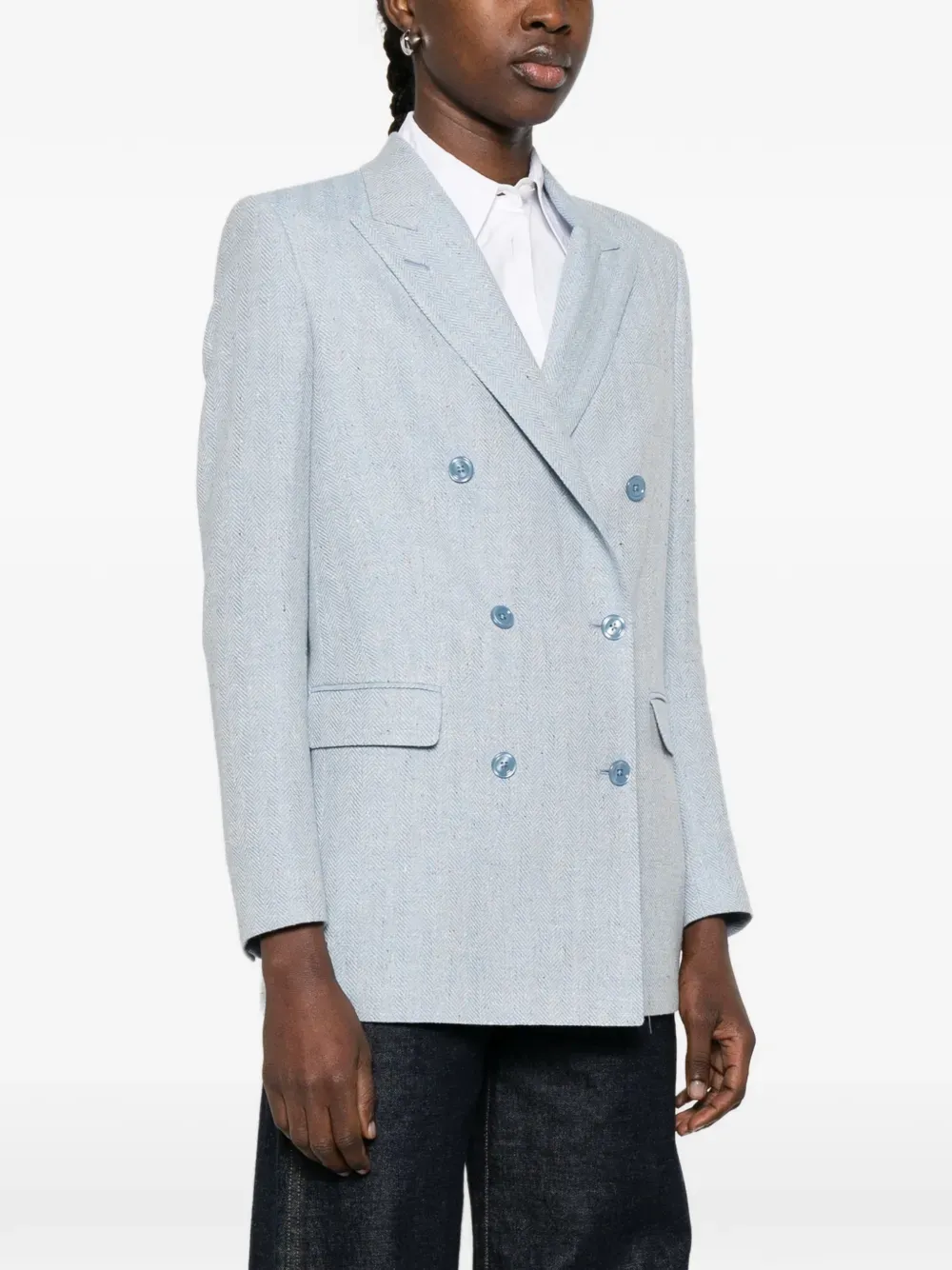 Tagliatore Blazer met dubbele rij knopen Blauw