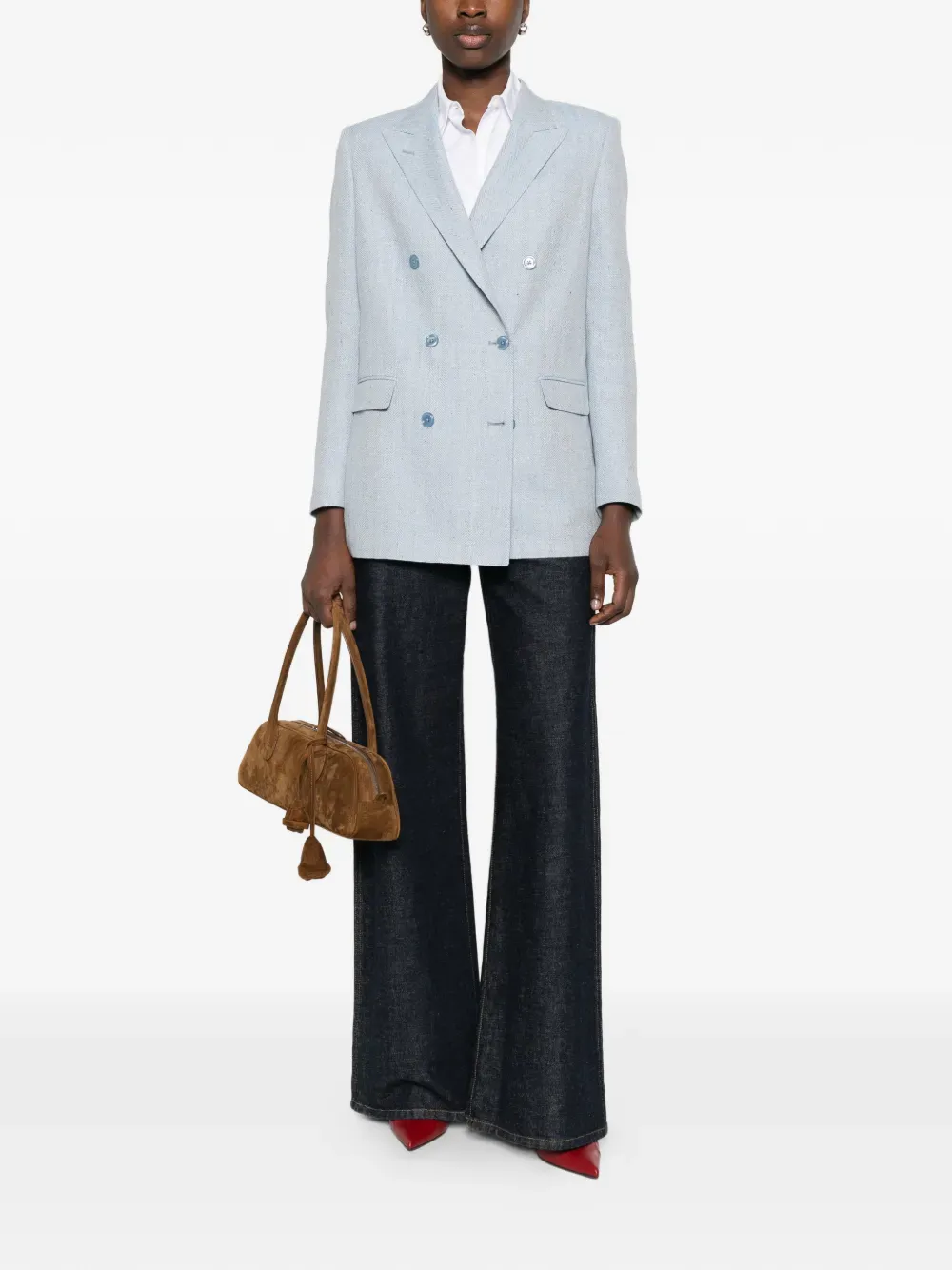 Tagliatore Blazer met dubbele rij knopen Blauw