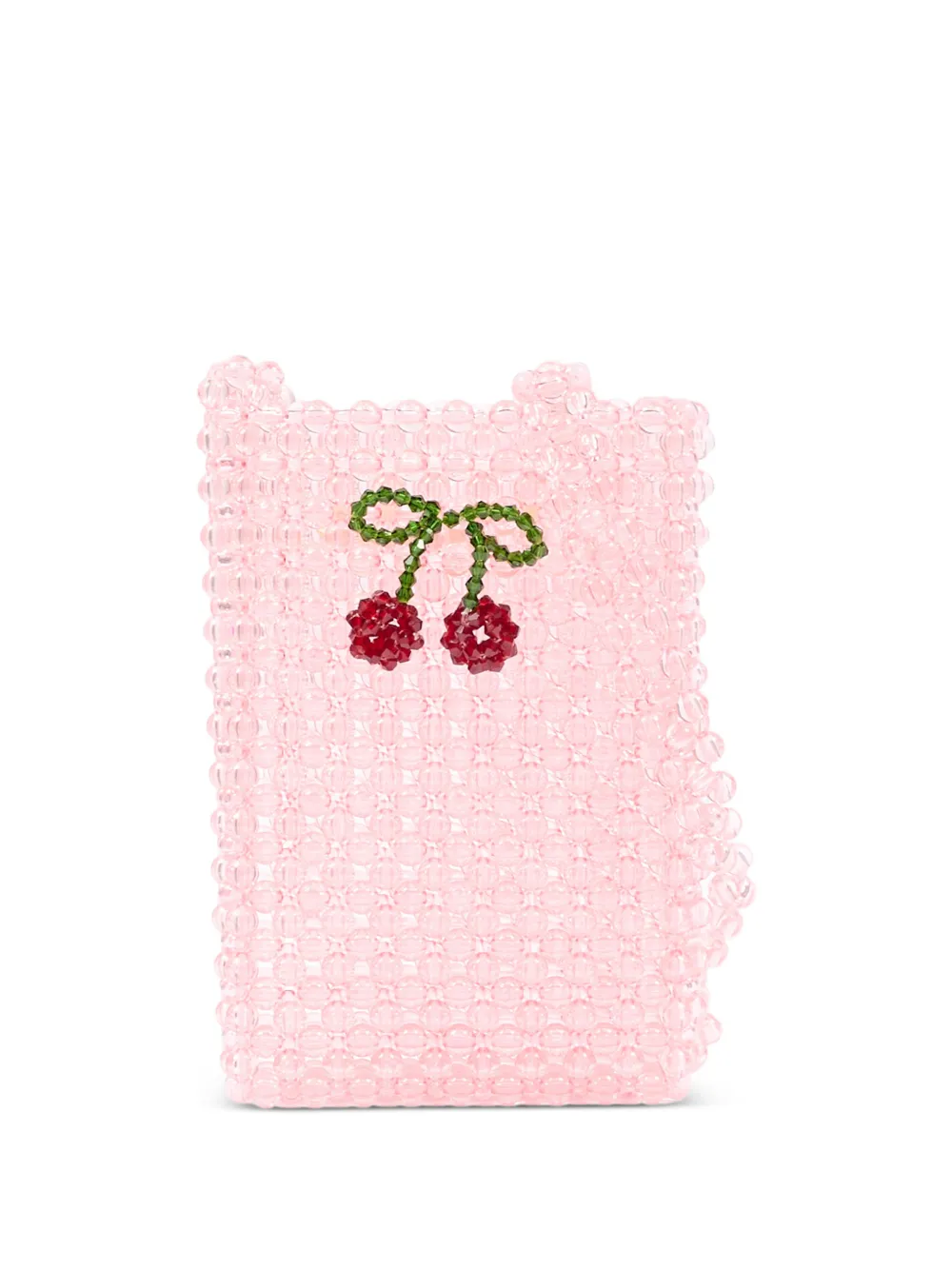 Konges Sløjd beaded cherry cross body bag - Rosa