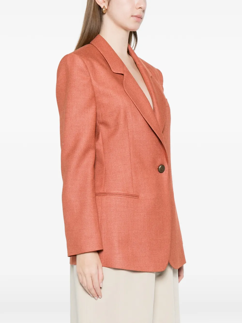  Giorgio Armani Single-breasted Blazer - Orange 