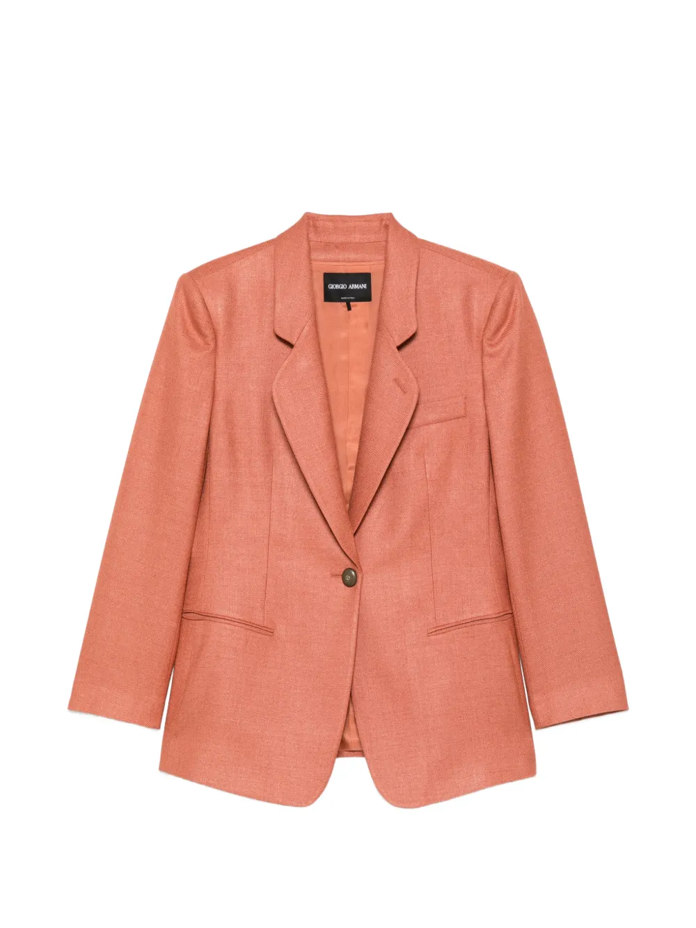 Giorgio Armani single-breasted blazer - Orange