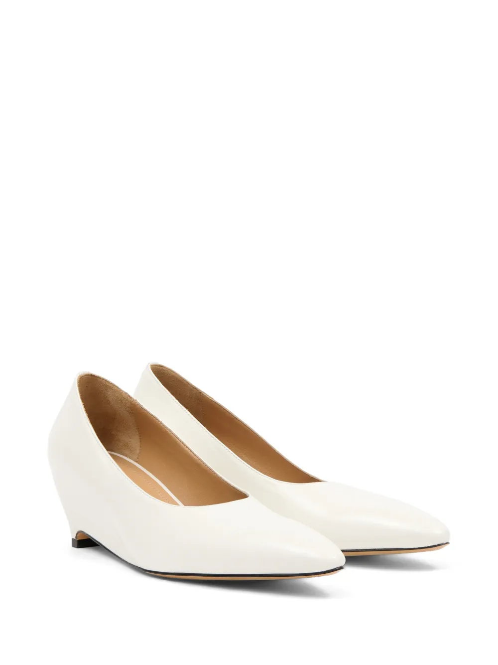 Maison Margiela Pumps met puntige neus Beige