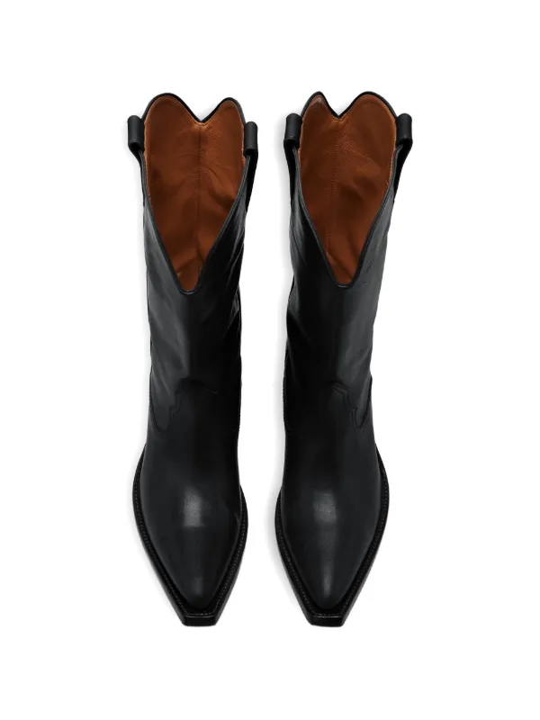 Maison Margiela heel-less Western Boots | Black | FARFETCH