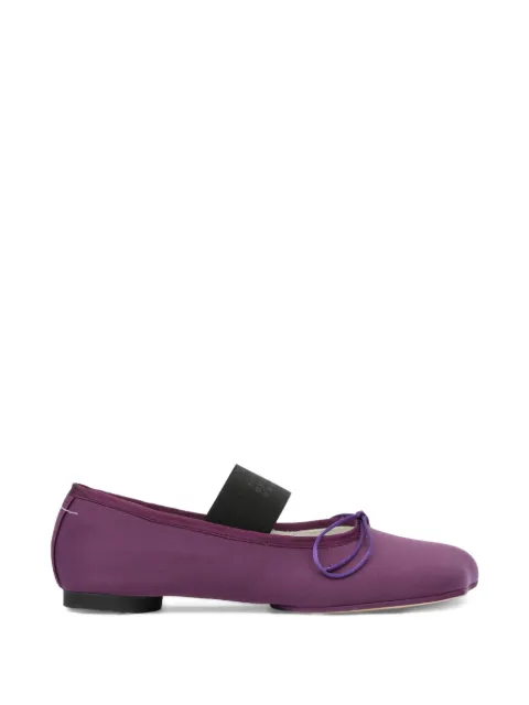 MM6 Maison Margiela Anatomic Numeric bow-detail ballet flats