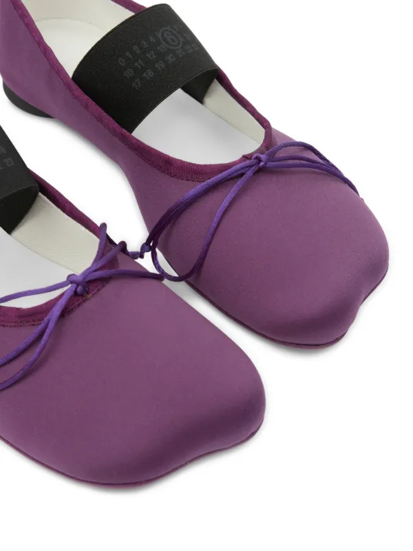 MM6 Maison Margiela Anatomic Numeric バレエシューズ | パープル