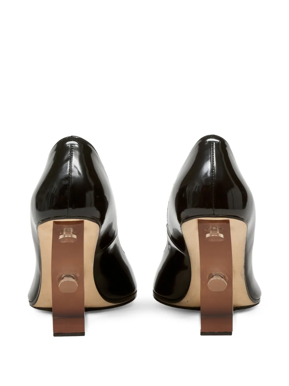 Maison Margiela Tabi pumps met puntige neus Zwart