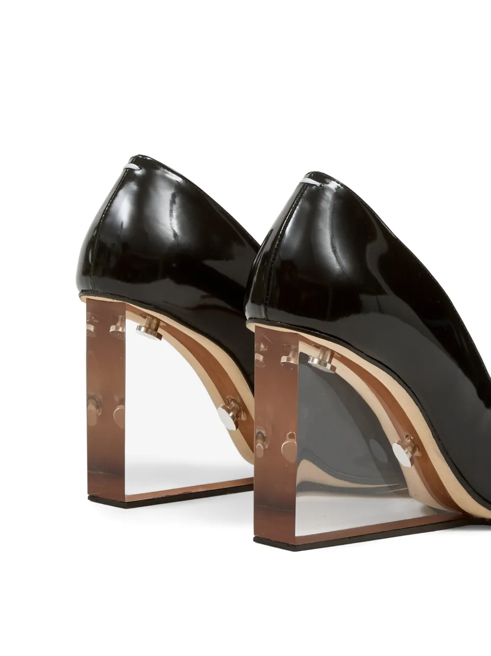 Maison Margiela Tabi pumps met puntige neus Zwart