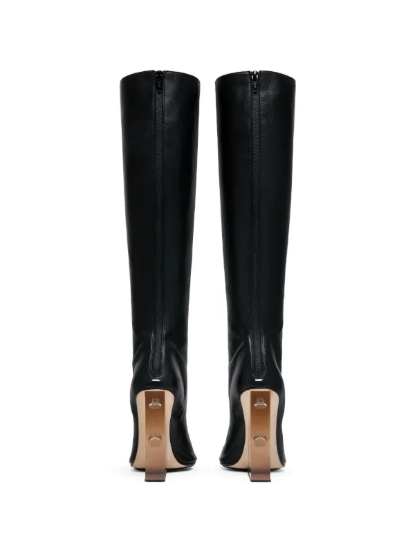 Maison Margiela Tabi Claw Plexi Knee Boots | Black | FARFETCH