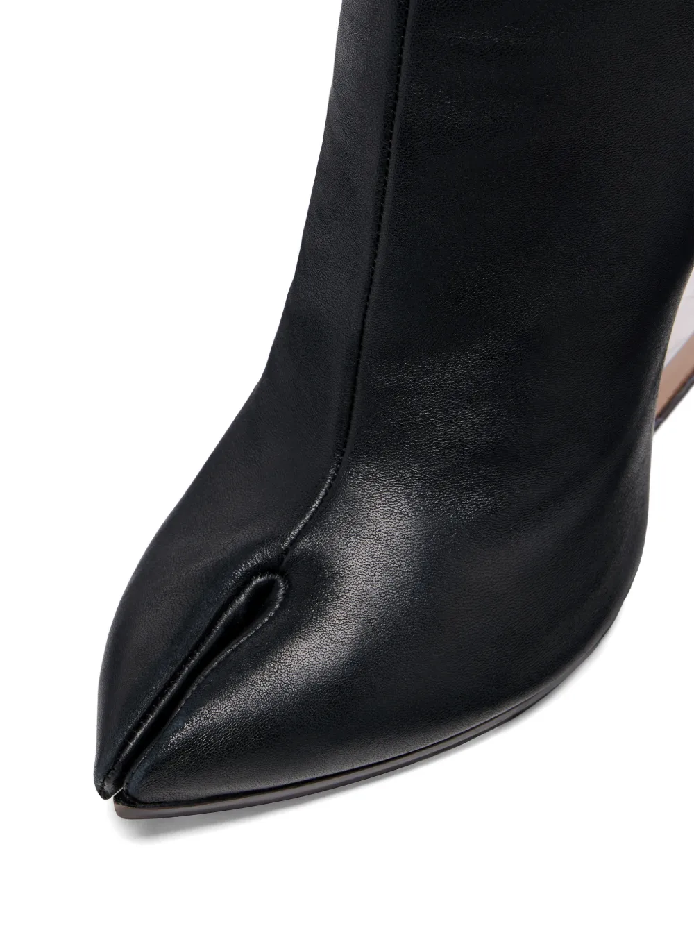 Maison Margiela Tabi Claw Plexi knielaarzen Zwart