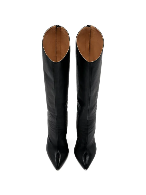 靴 Maison margiela boots Maison Margiela Tabi Claw Plexi Knee Boots | Black | FARFETCH