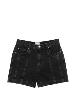 Alexander Wang ラインストーンロゴ ショートパンツ | ブラック