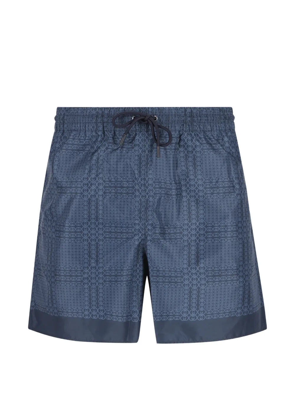 Gucci Badeshorts mit GG-Muster - Blau