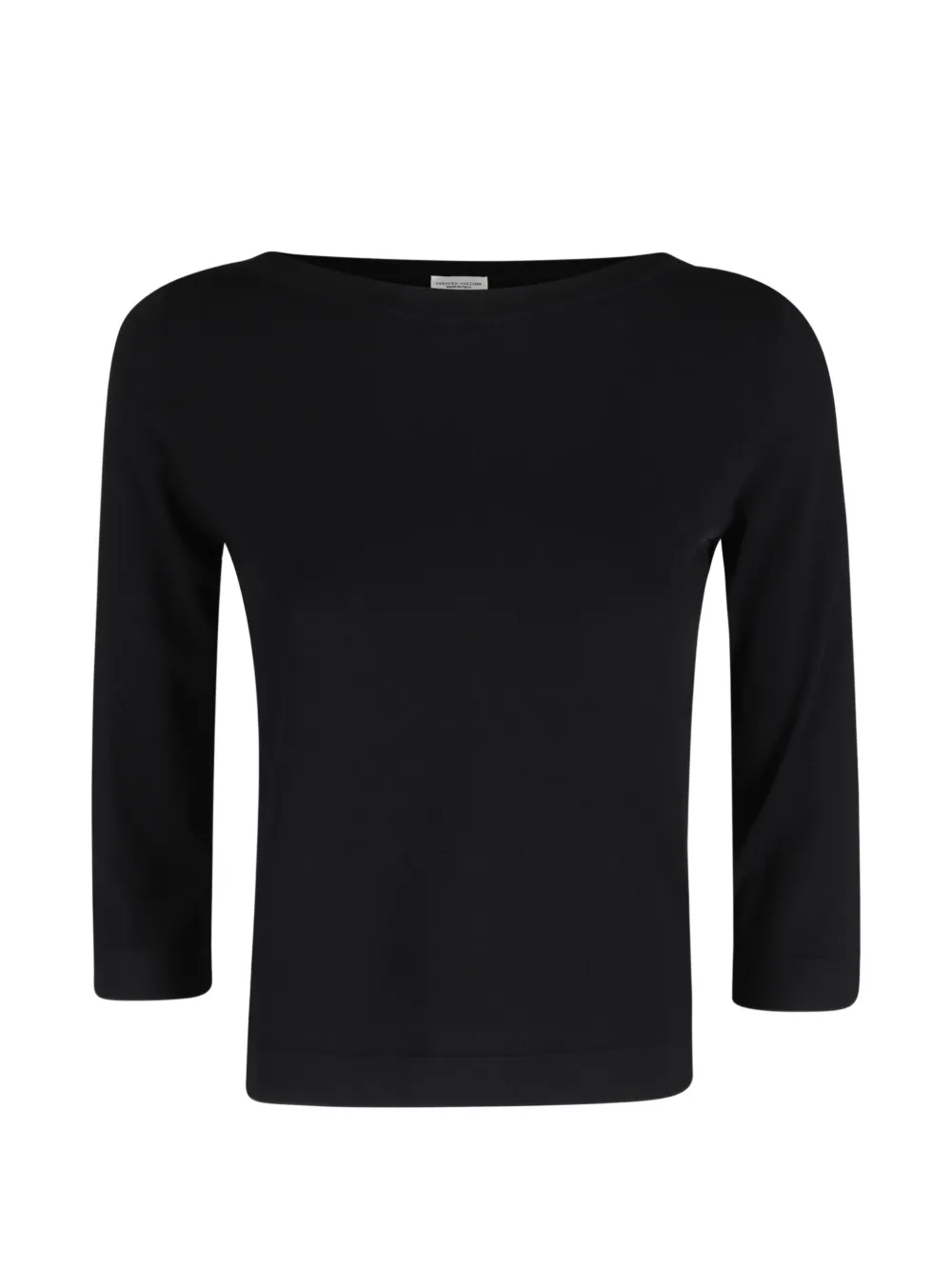 Roberto Collina boat-neck top - Schwarz
