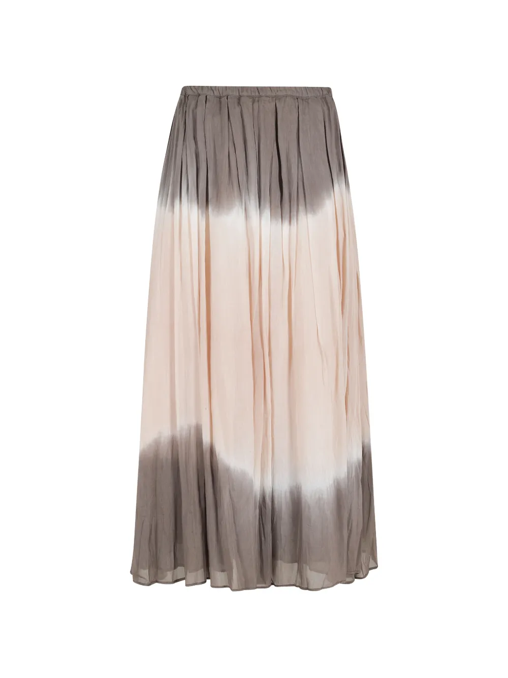 Roberto Collina Tie-dye Effect Maxi Skirt In Gray