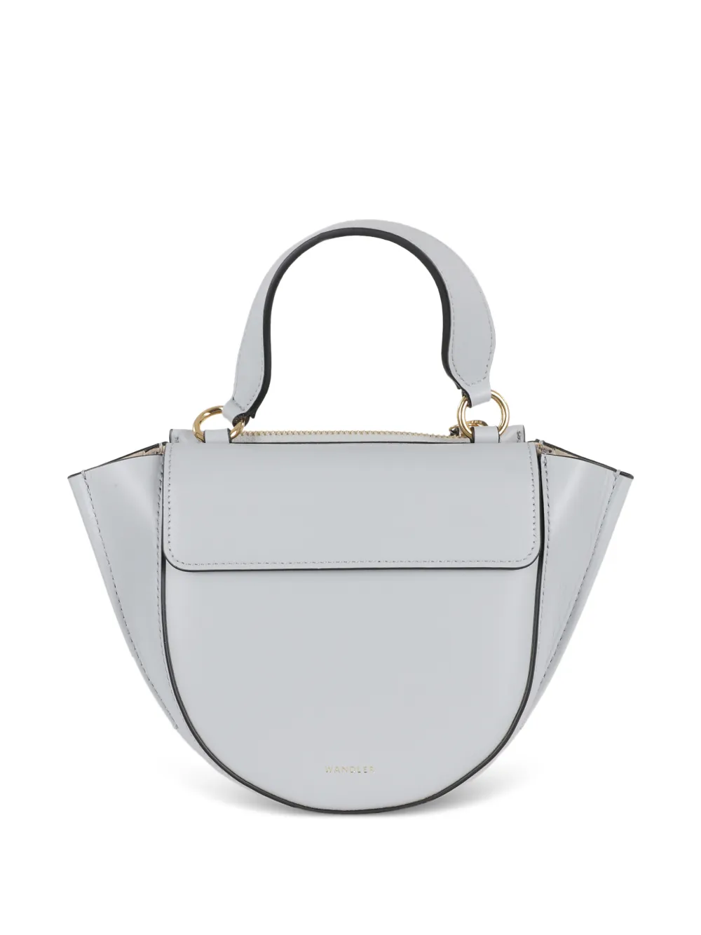 Wandler small Hortensia zipped leather tote bag - Blu