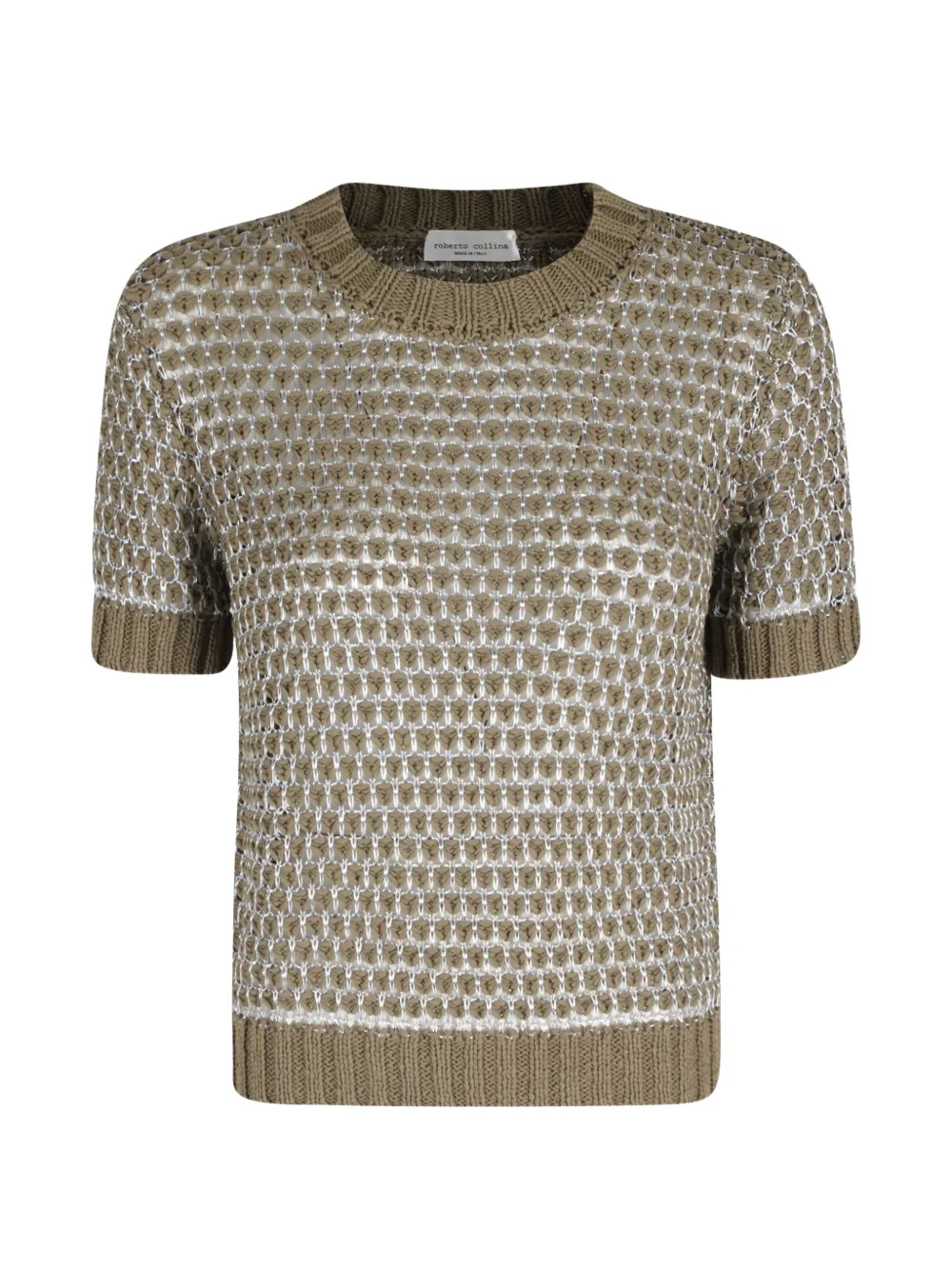 Roberto Collina pointelle knit sweater - Marrone