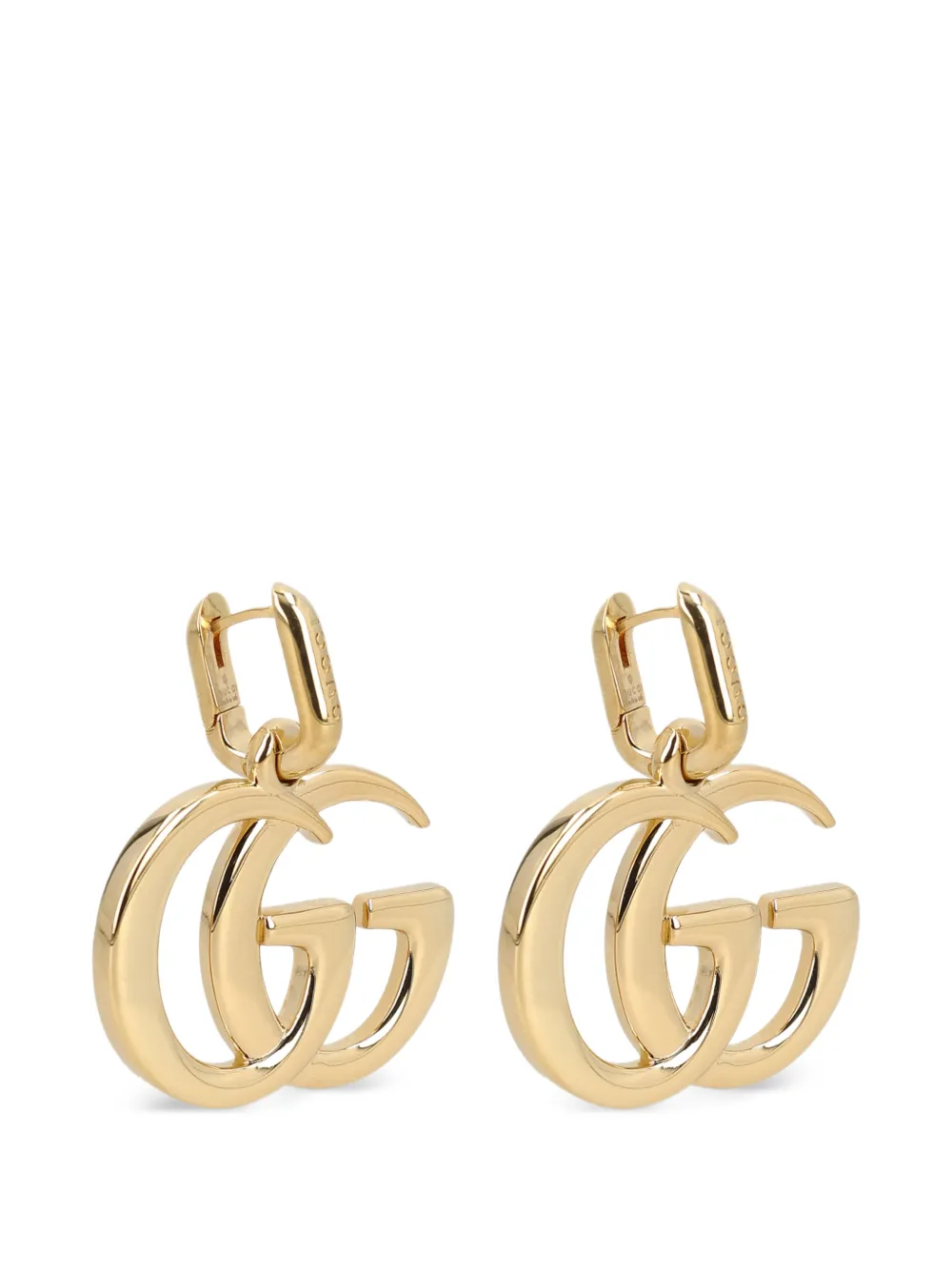 Gucci logo-pendant earrings - Gold