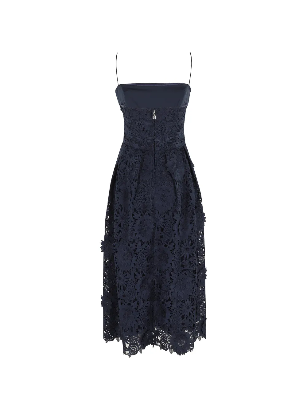 3d Lace Flared Floral Lace Dress