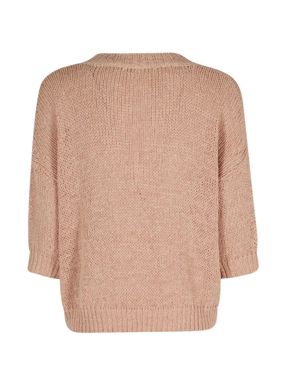 V-Neck Short-Sleeve Sweater