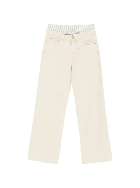 rag & bone striped-waist trousers