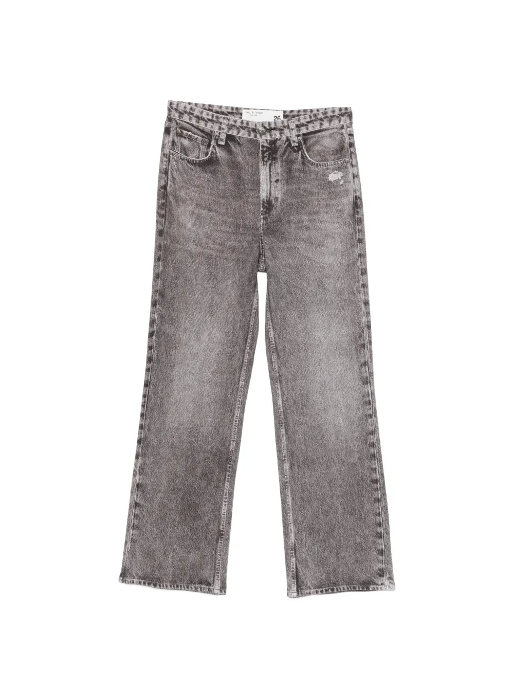 rag & bone Raven distressed jeans - Grigio