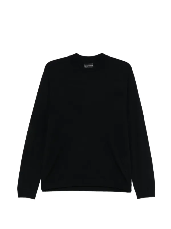 Emporio Armani Long-sleeve Sweater in Black