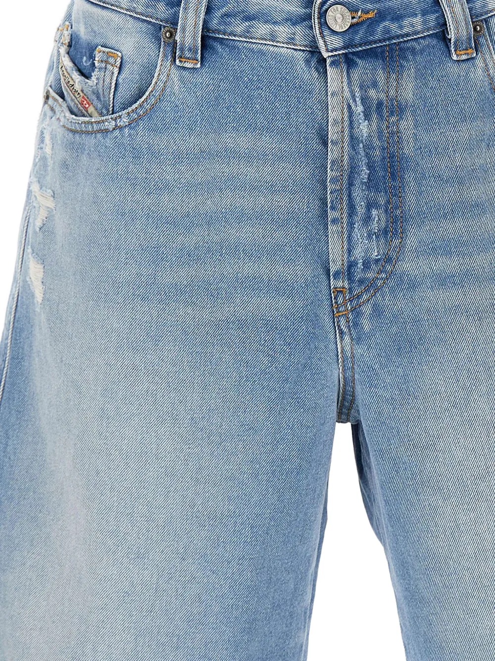Diesel Denim shorts Blauw