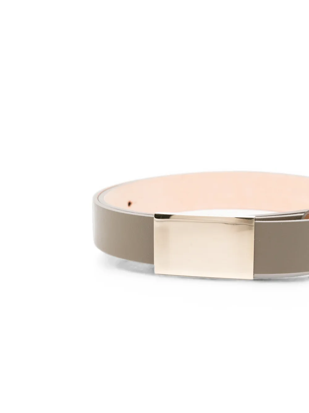 Victoria Beckham Portofino leren riem Grijs