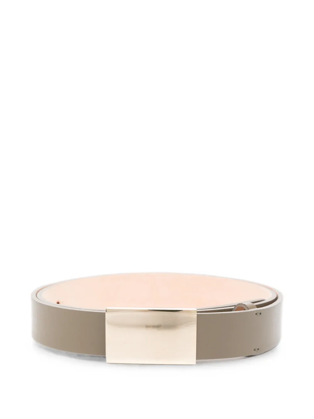 Victoria Beckham Portofino leather belt - Grigio