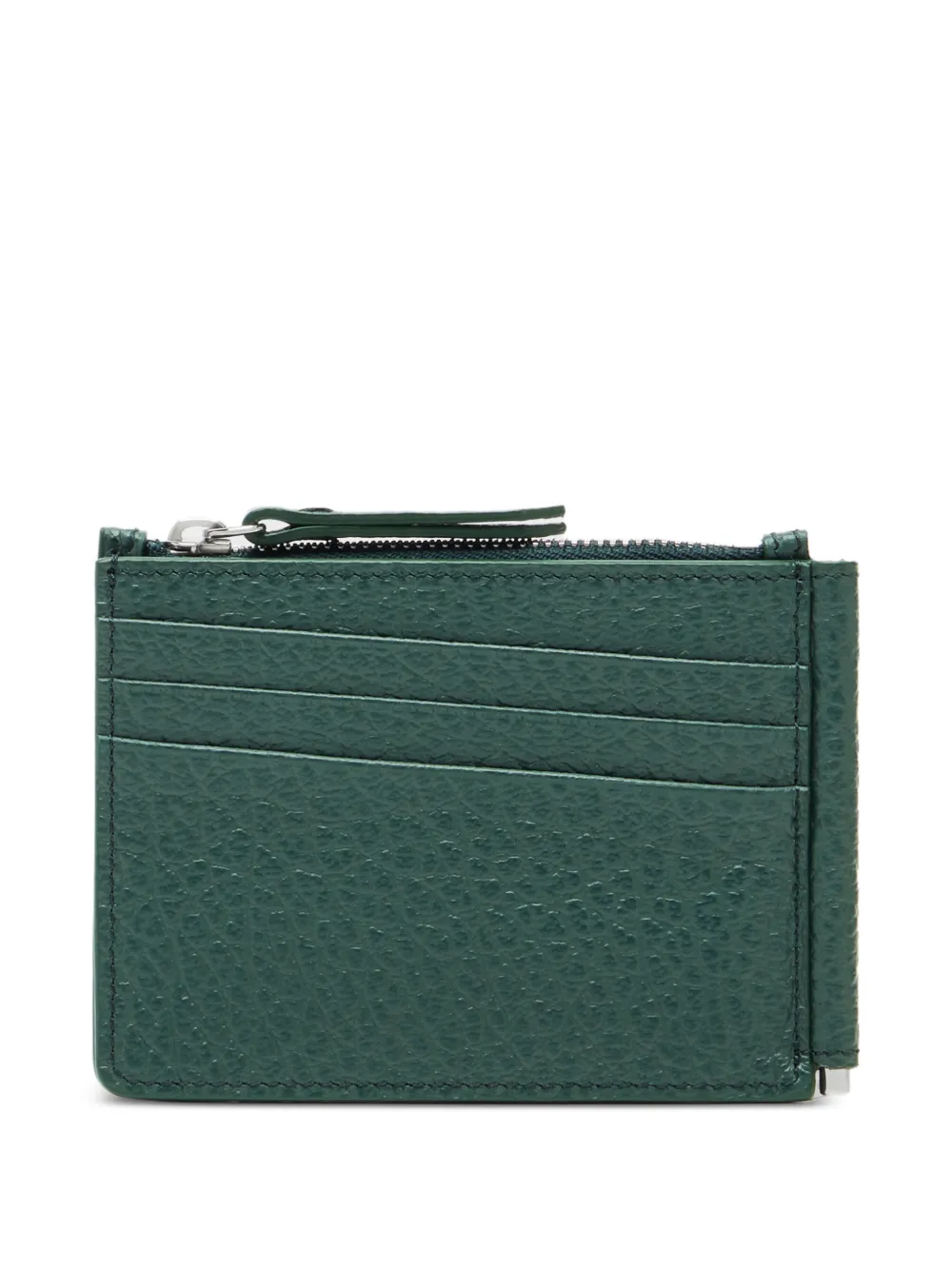  Maison Margiela Grained-leather Wallet - Green 