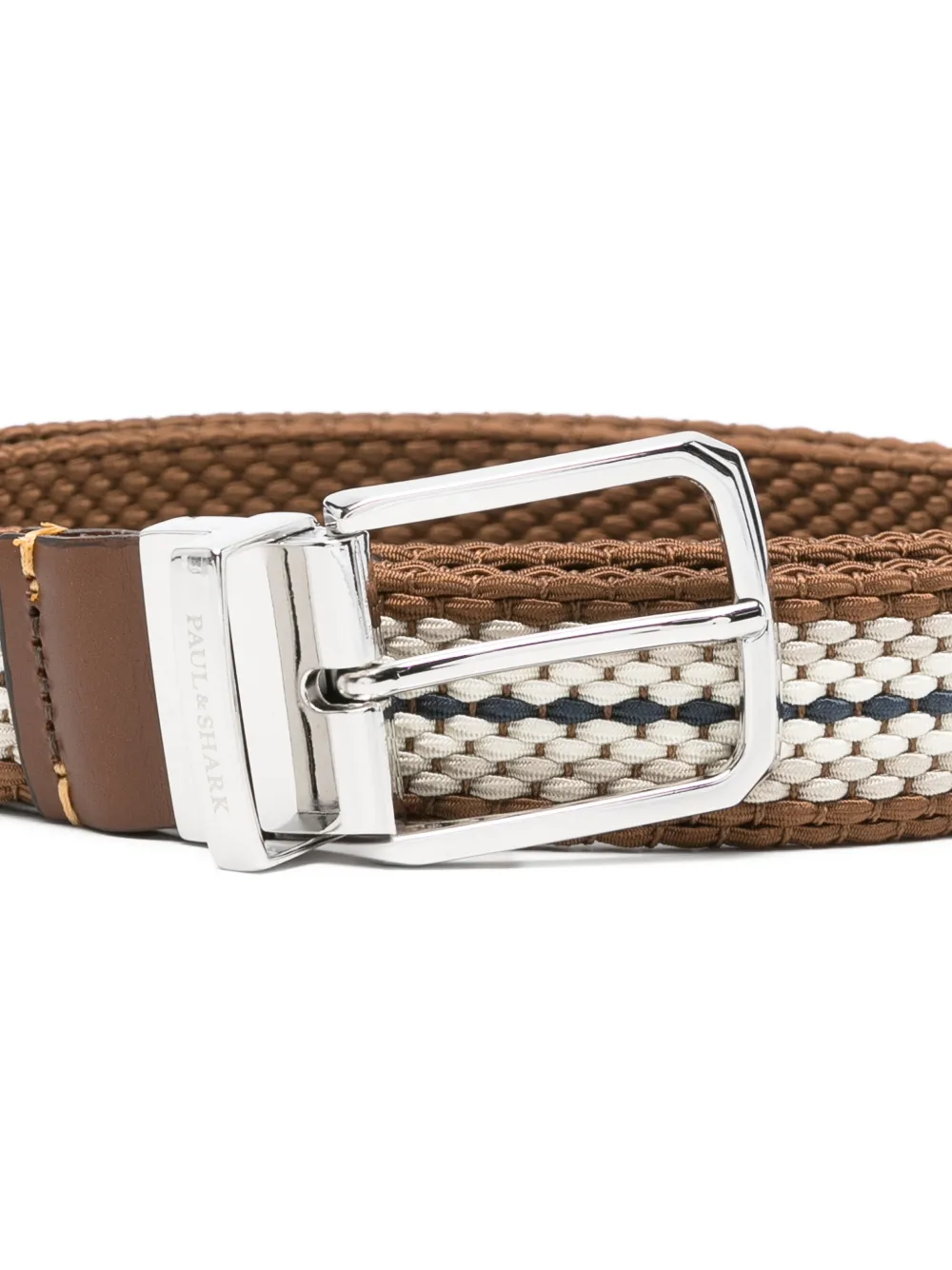 Paul & Shark Geweven riem Bruin