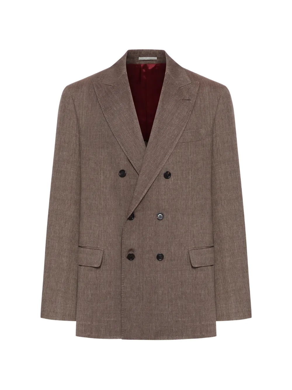 Brunello Cucinelli double-breasted blazer - Marrone