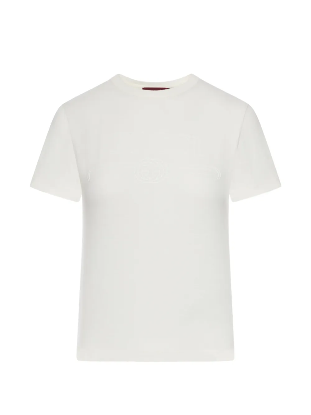 Gucci logo detail T-shirt - Nude